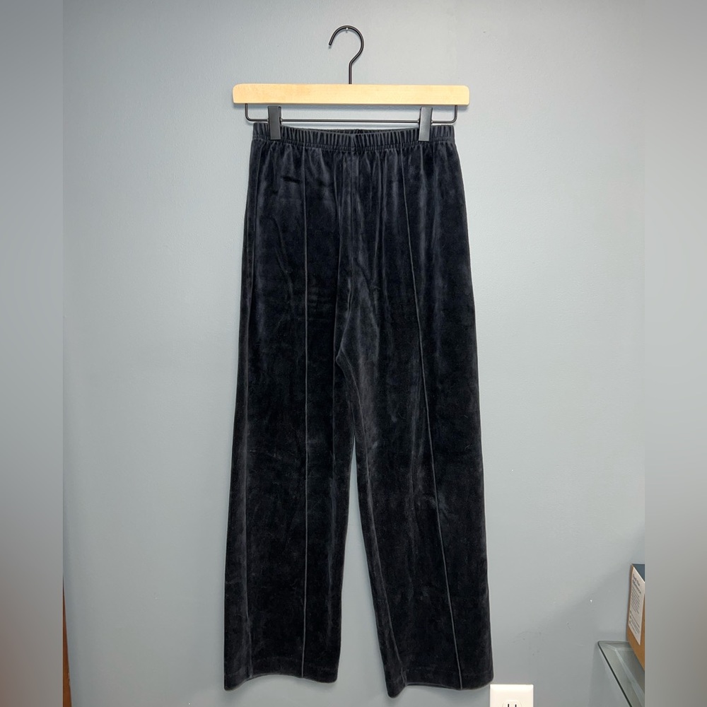 Vintage GOOLA GONG VINTAGE Black Velour Pants Size Small
